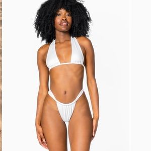 437 Aaliyah White bikini